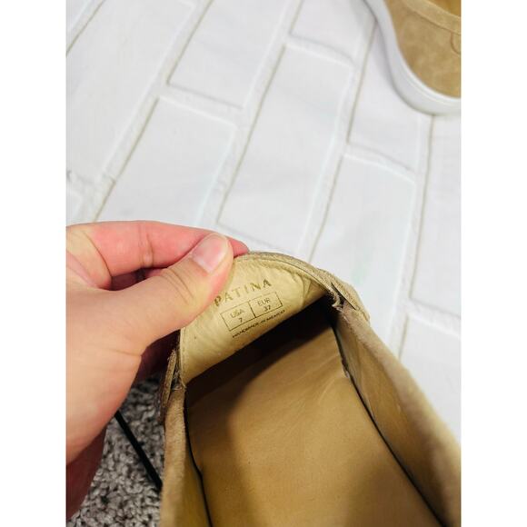 Patina tan suede leather loafers sz 7 - Picture 9 of 9